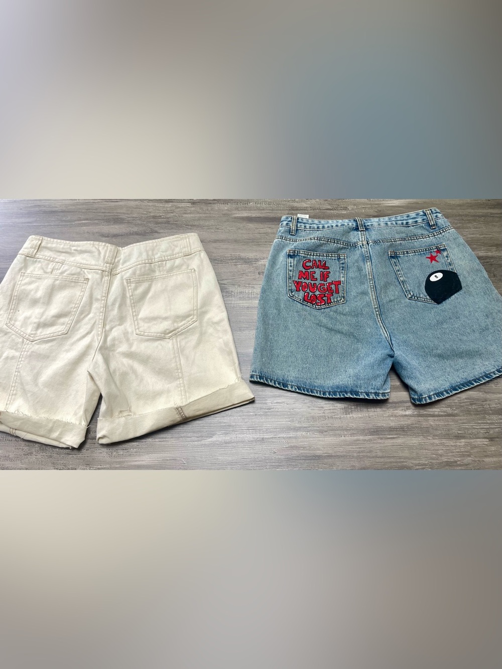 Pair of Zorts-Cream and Jean Denim